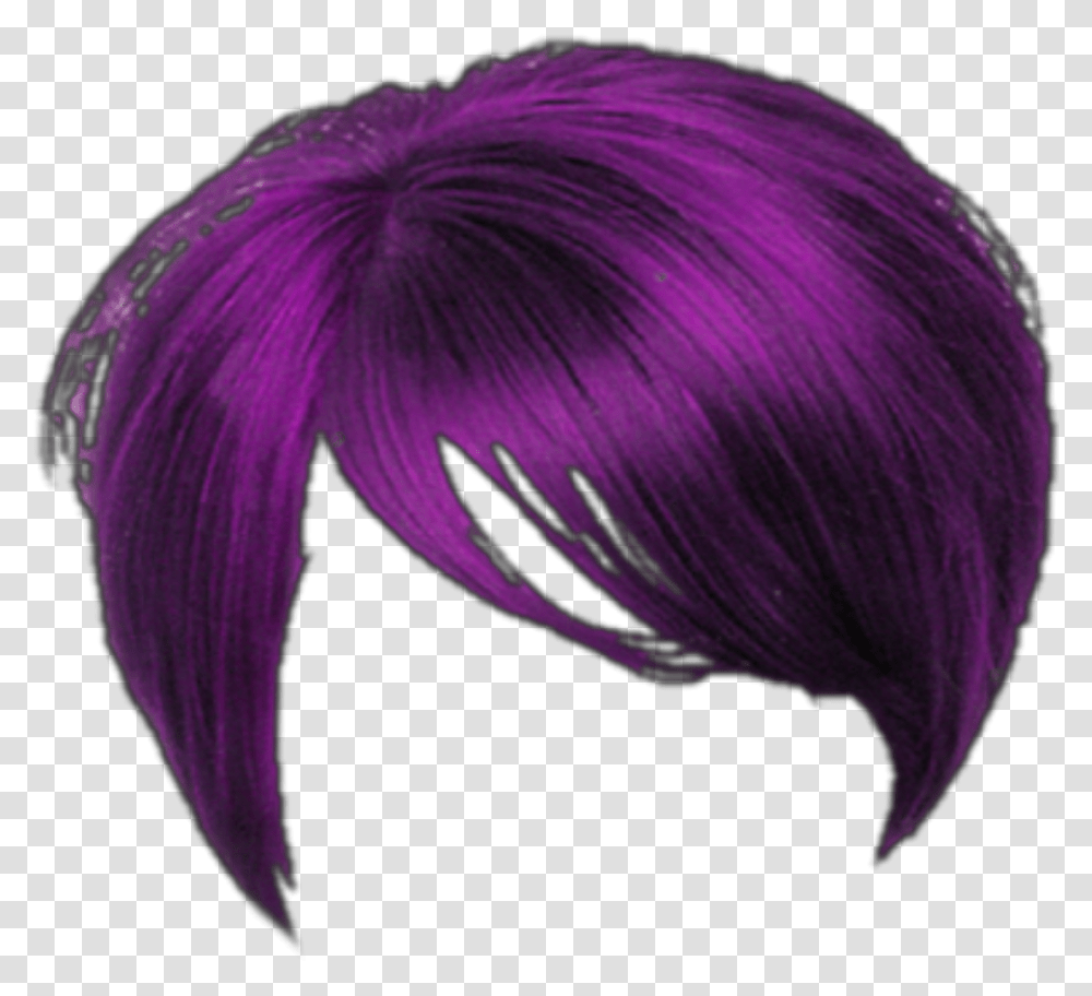 Wig Hair Fotoshopa Zhenskie Pricheski, Purple, Person, Human, Flower Transparent Png