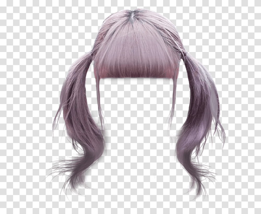 Wig Hair Pigtails Silver Dressup Costume Pink Donkey Shrek, Apparel, Person, Human Transparent Png