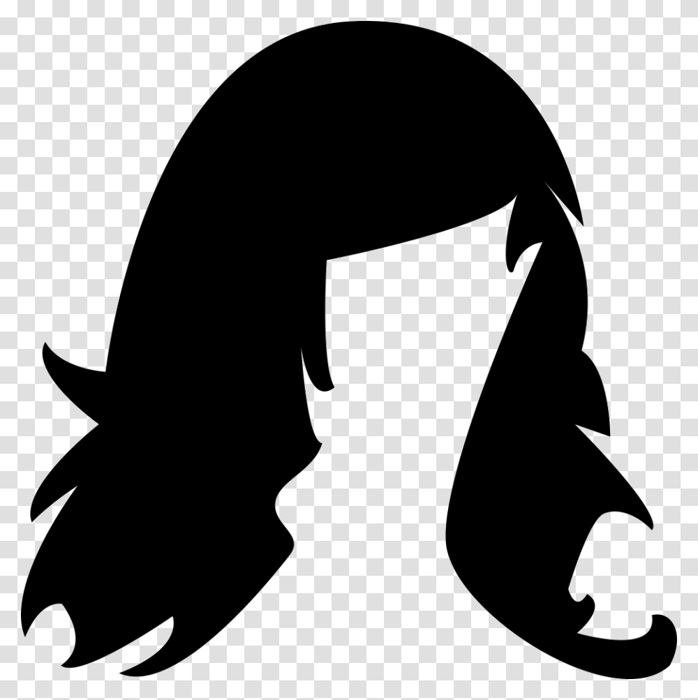 Wig Icon Wigs Icon, Stencil, Silhouette, Person, Human Transparent Png