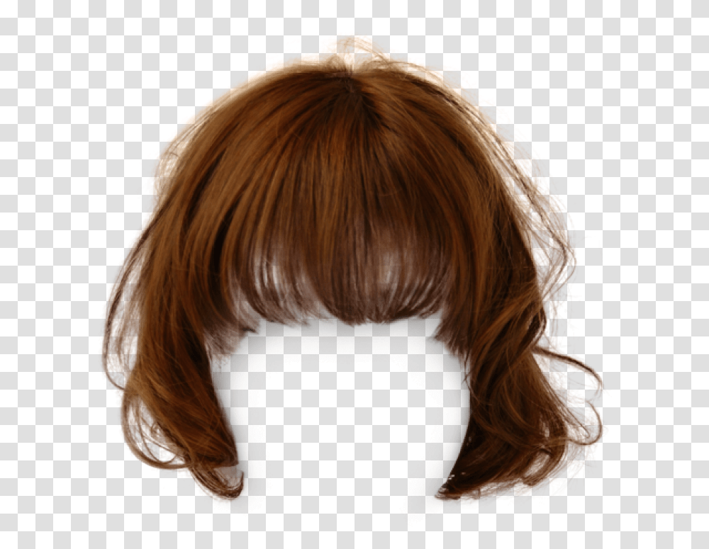 Wig Image Purepng Free Cc0 Image Library Brown Bangs Hair, Head, Person, Human Transparent Png