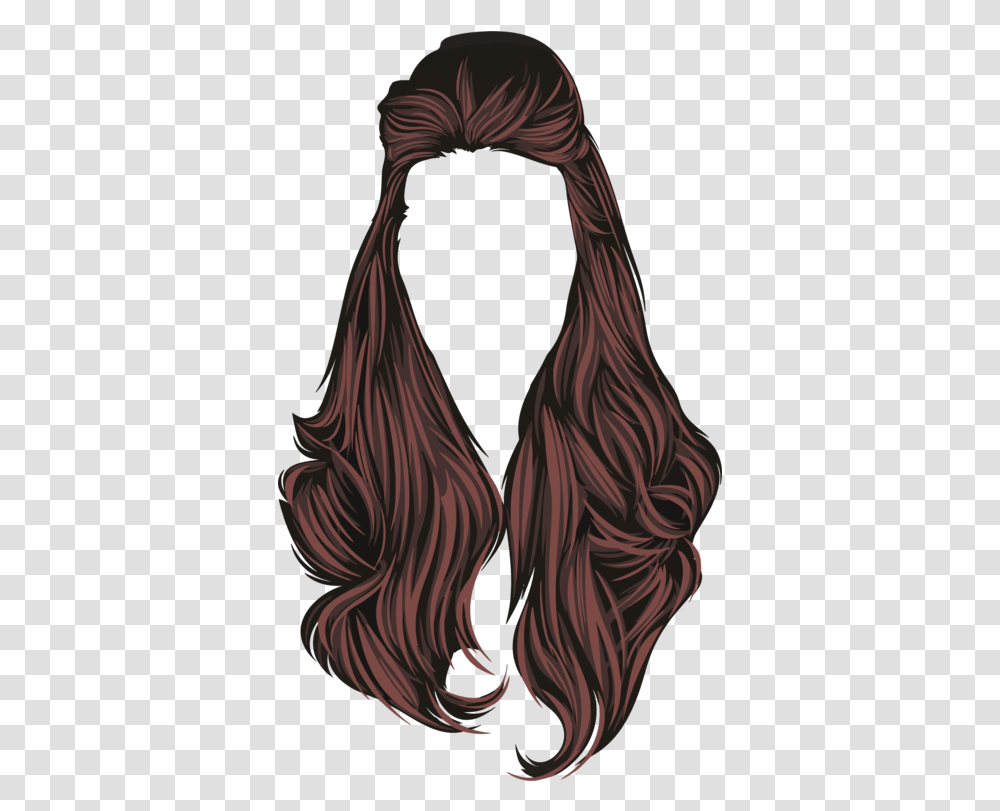 Wig Neck Brown Hair Clipart Woman Hair Vector, Bird, Animal, Clothing, Apparel Transparent Png