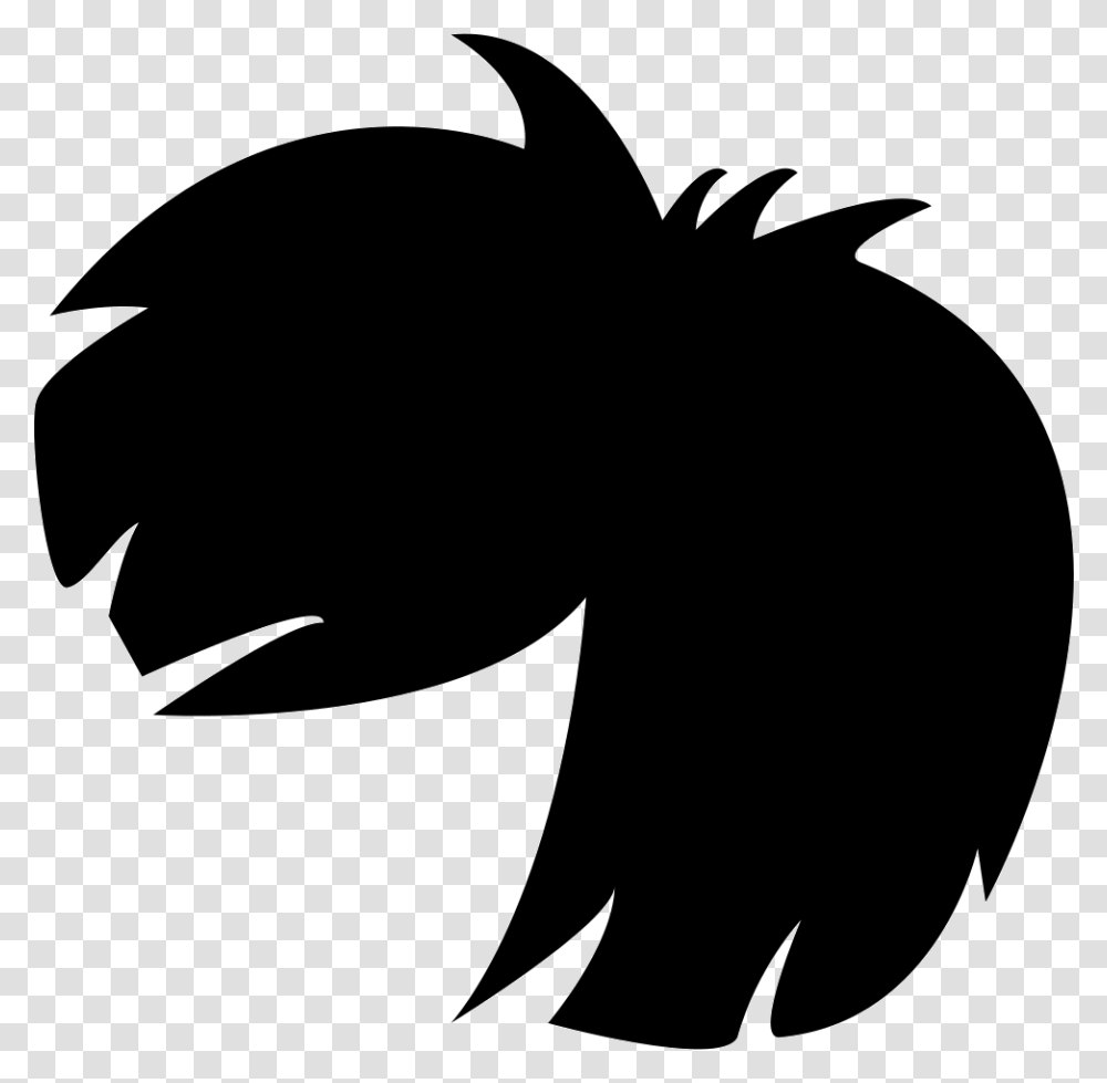 Wig, Person, Stencil, Silhouette Transparent Png