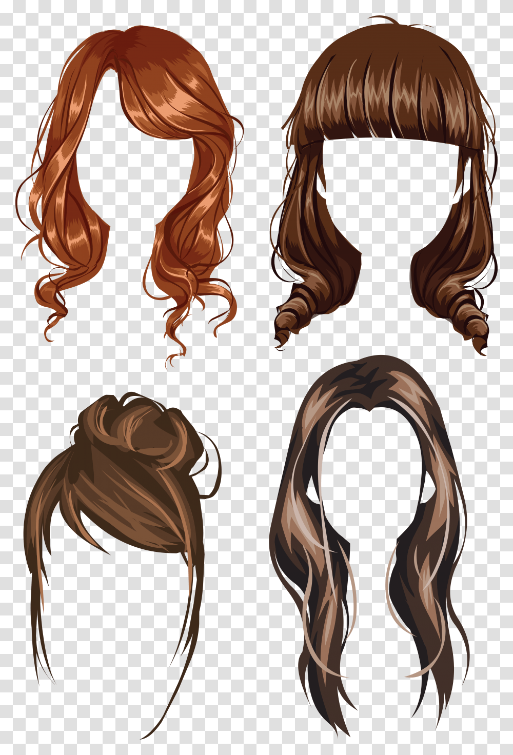 Wig, Person, Wood, Bronze, Chair Transparent Png