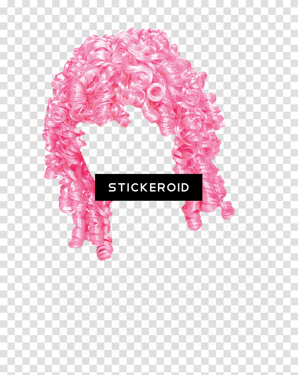 Wig Pink Curly Pink Lace Wig, Apparel, Alphabet Transparent Png