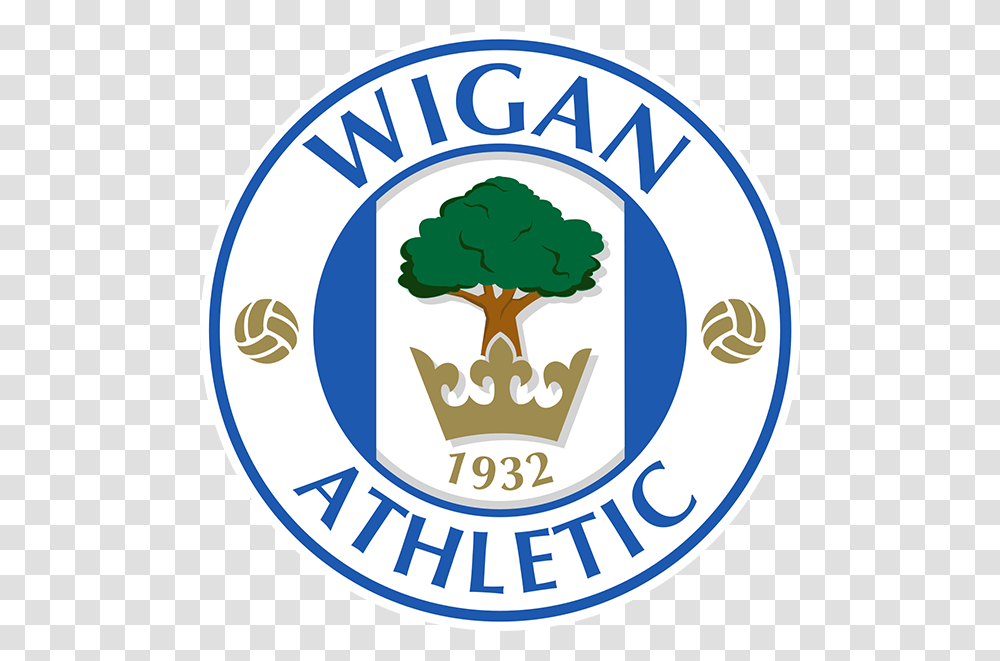 Wigan Athletic Fc Wigan Athletic, Label, Text, Symbol, Logo Transparent Png