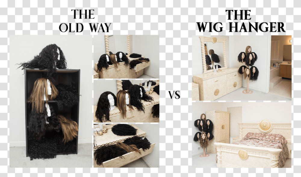 Wighanger Wig Hanger, Furniture, Collage, Poster Transparent Png