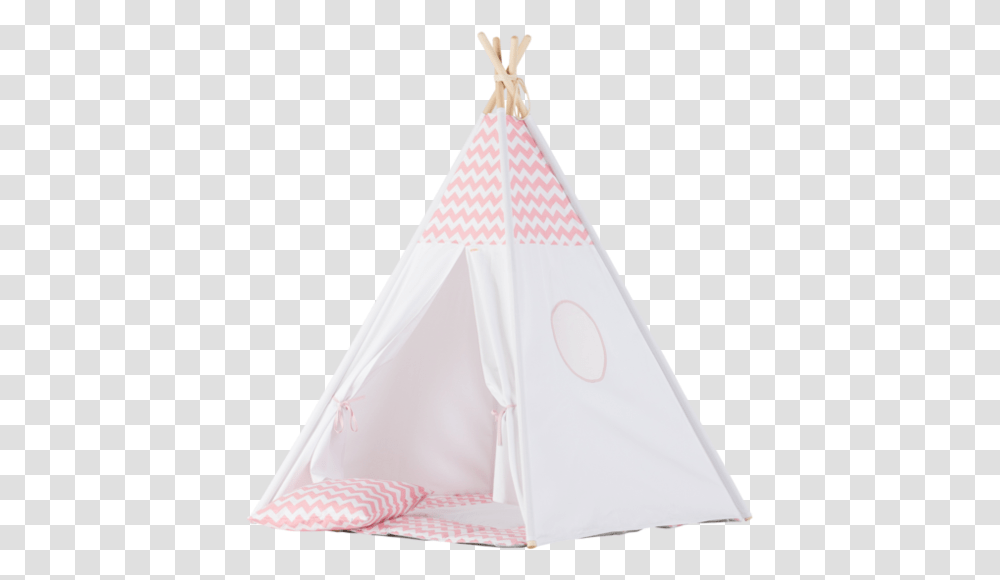 Wigiwama Pink Chevron Teepee Set Tent, Camping, Leisure Activities, Mountain Tent Transparent Png