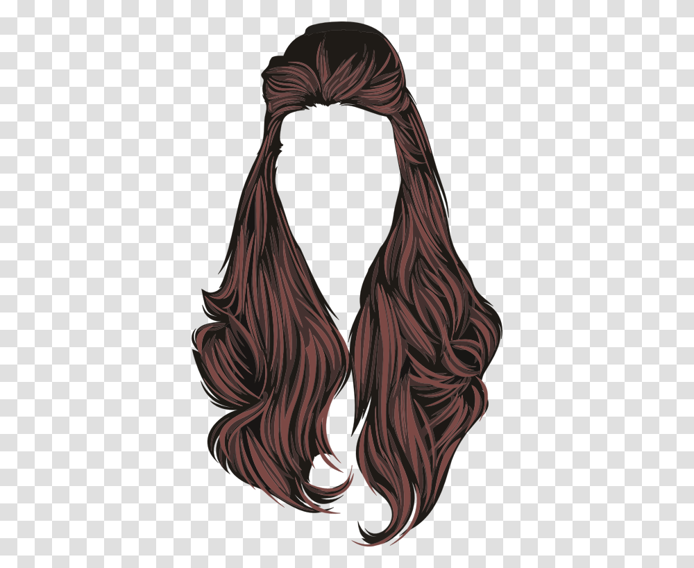 Wigneckbrown Hair Female Hair Clip Art, Bird, Animal, Pattern Transparent Png