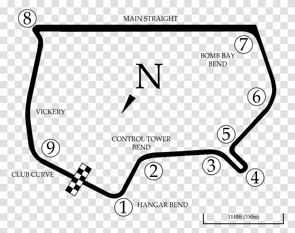 Wigram Airfield Circuit Map Wigram Airfield Circuit, Number, Alphabet Transparent Png