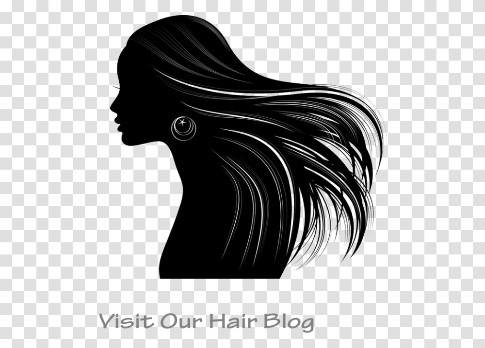 Wigs And Weaves Vector Long Hair Woman Silhouette, Animal, Squid, Seafood, Sea Life Transparent Png