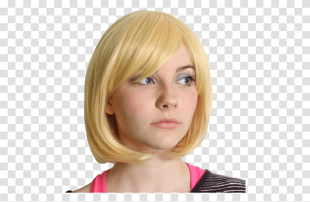 Wigs Curly Golden Blonde Hair Wigs Hair Wig Synthetic Blond, Face, Person, Human, Haircut Transparent Png