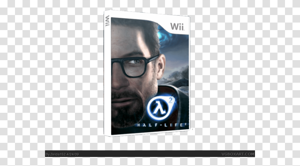 Wii Edition Box Art Cover Half Life 2 Episode 2, Person, Face, Glasses, Interior Design Transparent Png