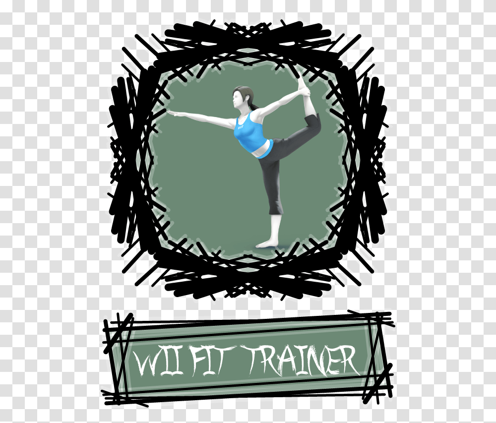 Wii Fit Trainer Ssbr Download Poster, Person, Advertisement, Sport Transparent Png