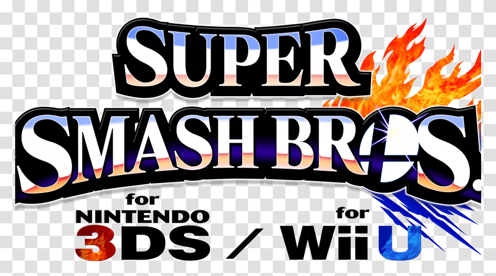 Wii U Super Smash Bros For Nintendo 3ds And Wii U Logo, Word, Alphabet, Label Transparent Png