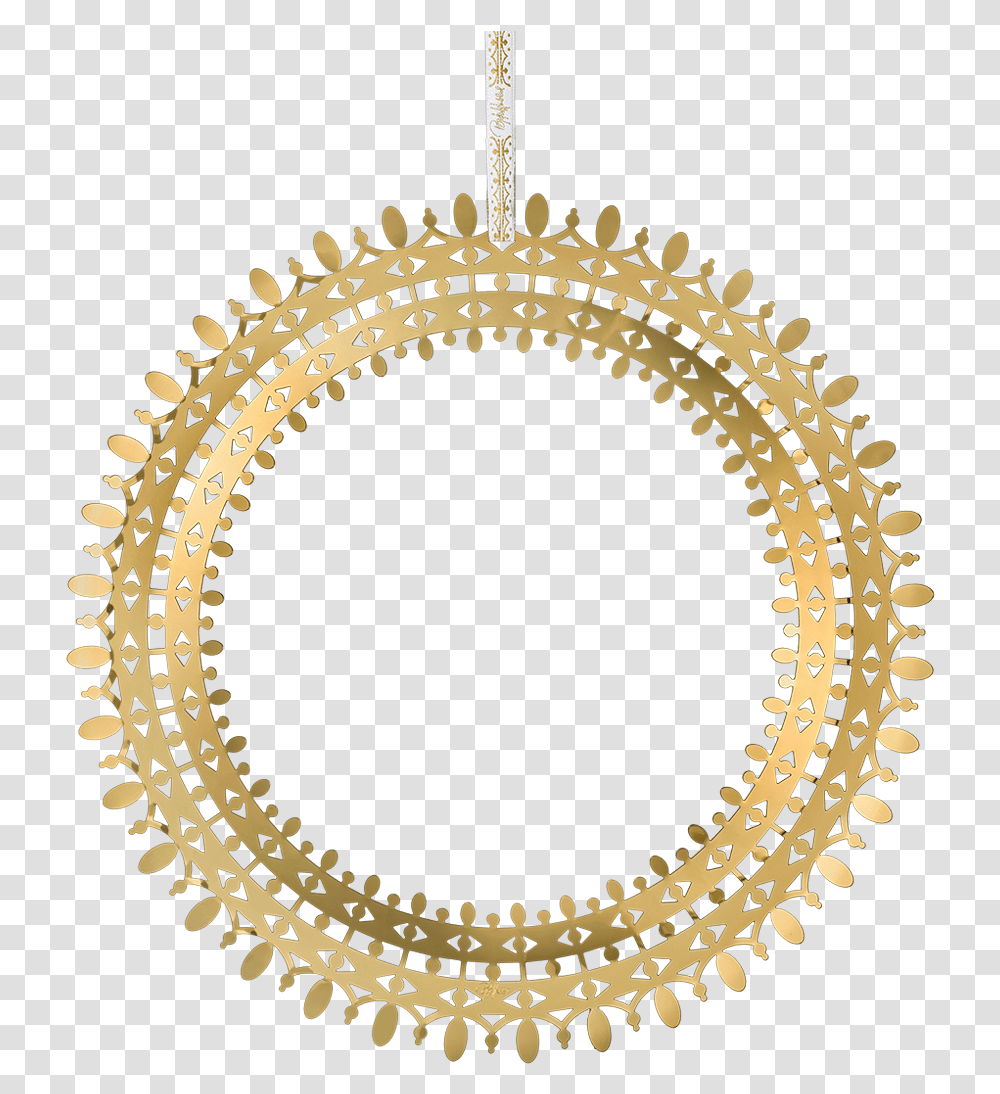Wiinblad Christmas Garland Gold Plated Oe25 Cm Bw Christmas Gold Christmas Wreath, Rug, Accessories, Accessory, Jewelry Transparent Png