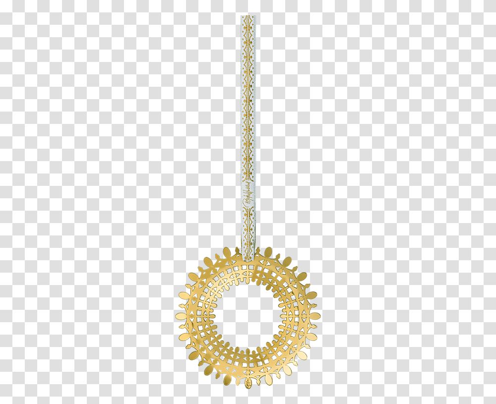 Wiinblad Christmas Garland Gold Plated Oe7 Cm Bw Christmas Locket, Sword, Blade, Weapon, Weaponry Transparent Png