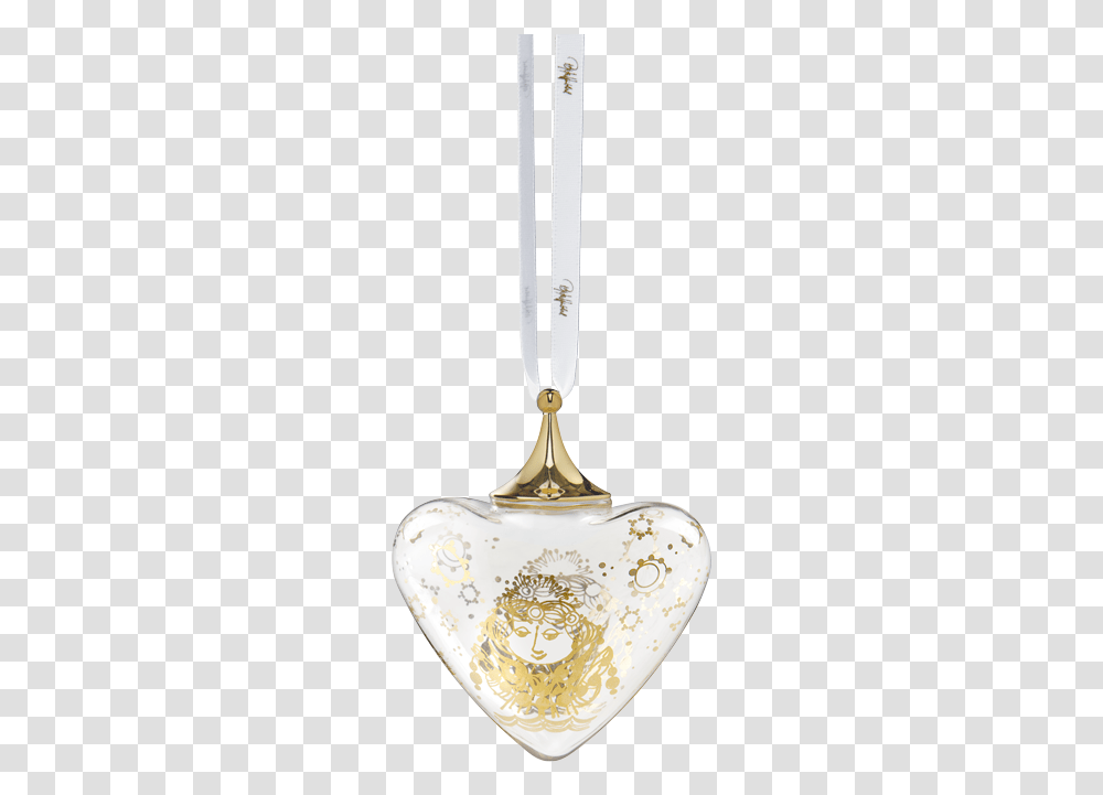 Wiinblad Christmas Heart Gold Locket, Lamp, Light Fixture Transparent Png