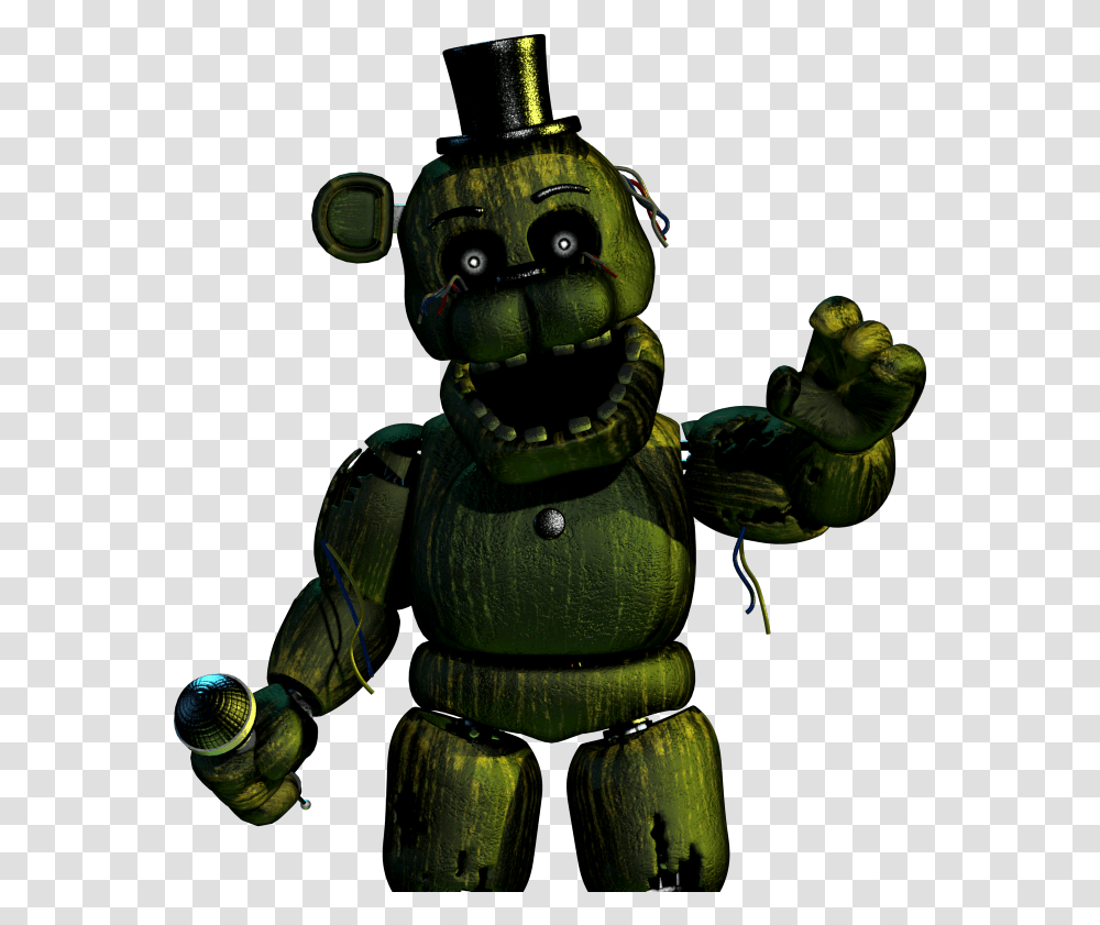 Wiki Fnaf Phantom Freddy Full Body, Toy, Robot, Green Transparent Png