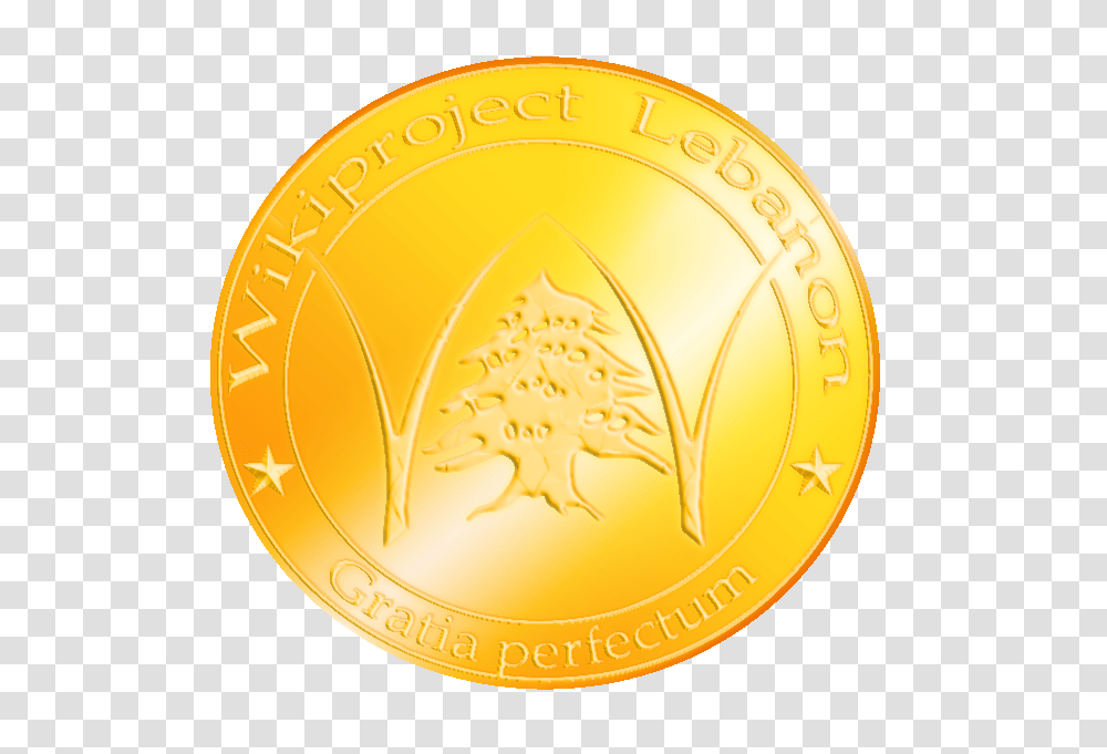 Wikiproject Lebanon Gold Medal Medal, Coin, Money, Trophy, Rug Transparent Png