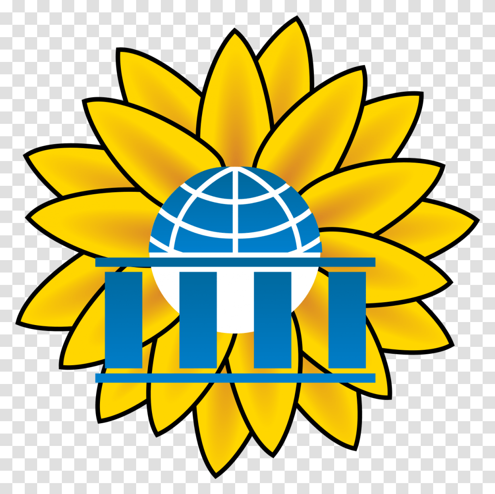 Wikiversity Sunflower Logo Easy Drawing Of A Sunflower, Nature, Outdoors, Text, Lamp Transparent Png