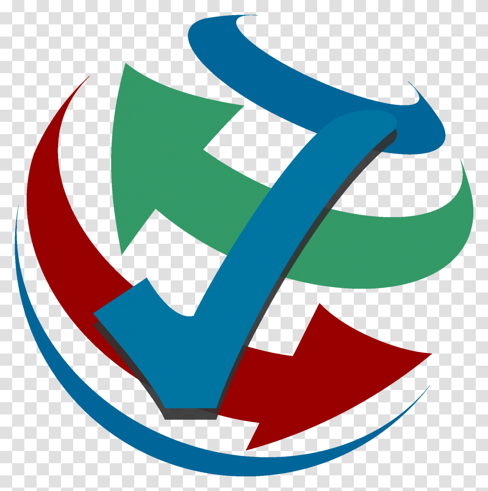 Wikivoyage Confirmed Globe With Rounded Arrow In, Recycling Symbol, Axe, Tool Transparent Png