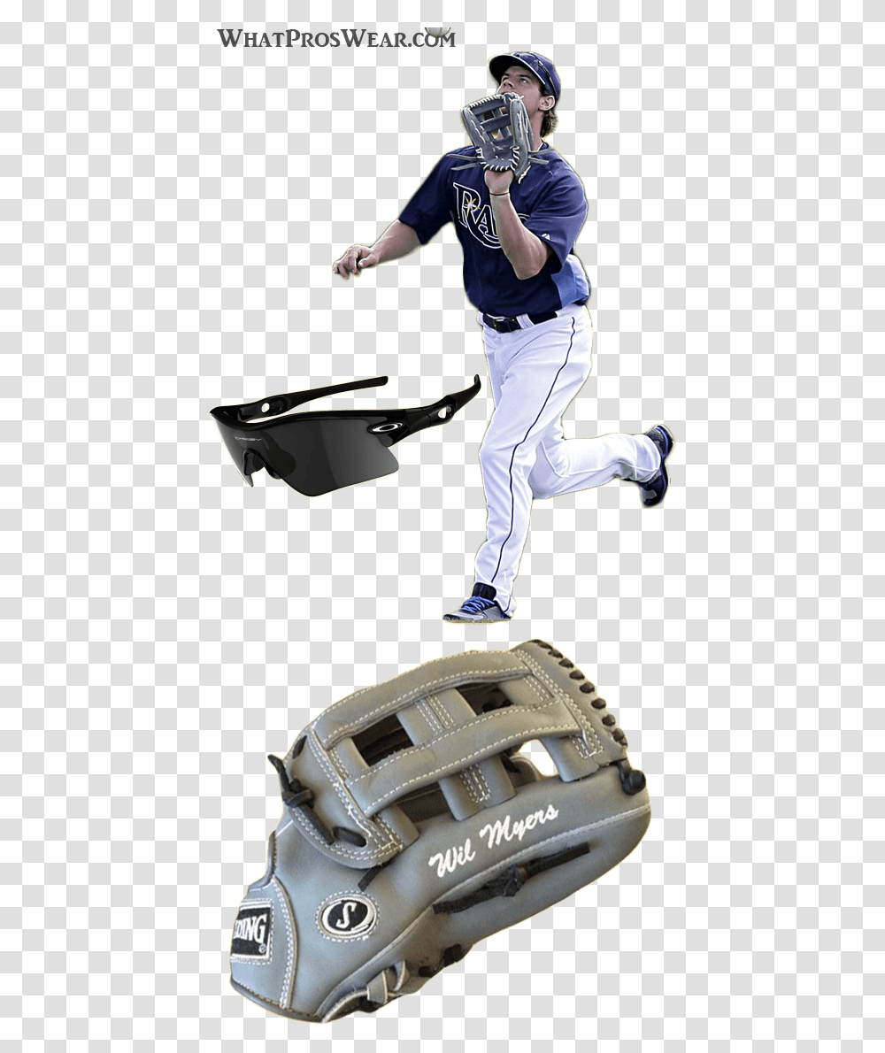 Wil Myers Glove Model Wil Myers Spalding Wil Myers Wil Myers Baseball Glove, Apparel, People, Person Transparent Png