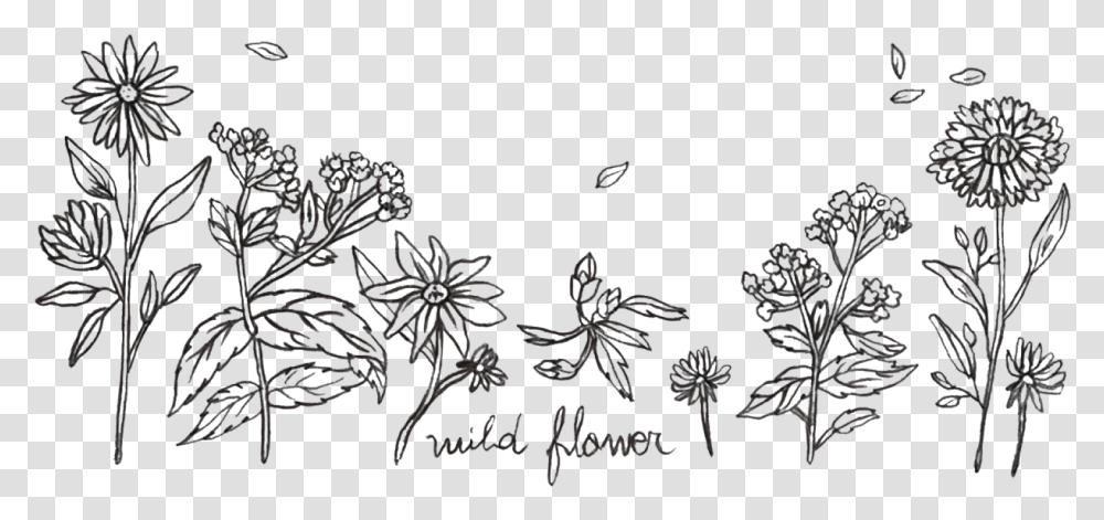 Wild Flowers Stamp Drawing, Accessories, Accessory, Rug, Jewelry Transparent Png