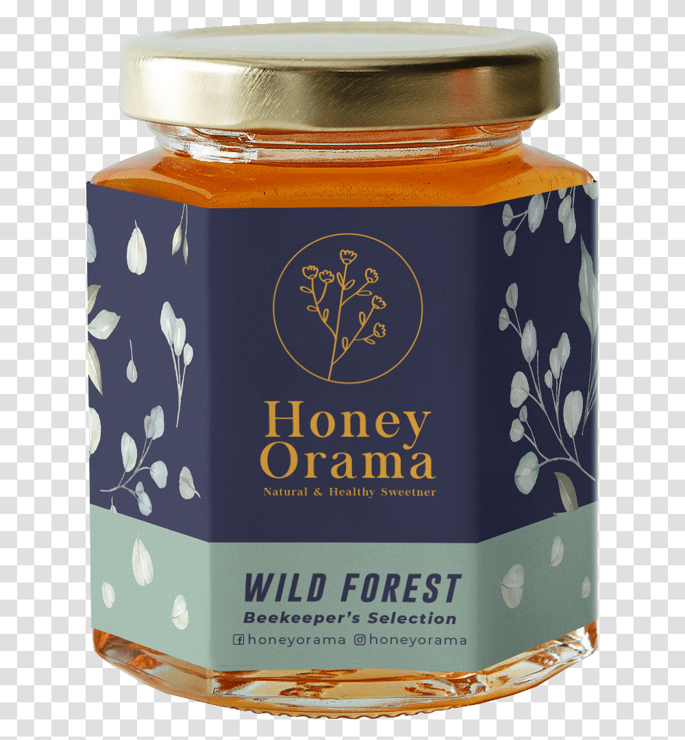 Wild Forest Honey Jar Honey, Food, Box, Jam, Plant Transparent Png