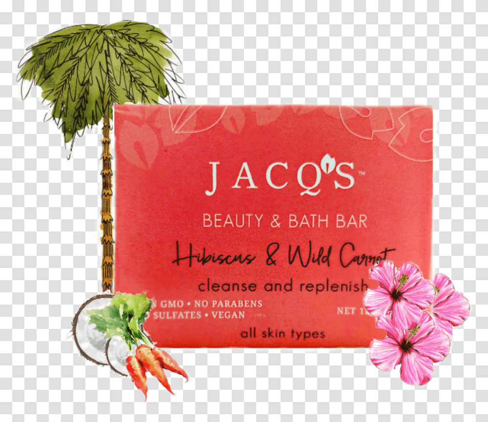 Wild Hibiscus Amp Carrot Cleansing Bar, Plant, Flower, Blossom Transparent Png