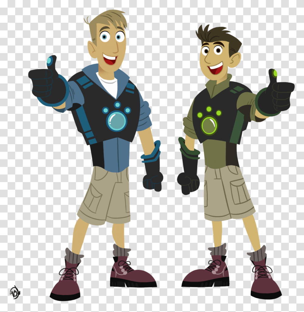 Wild Kratts Chris And Martin, Person, People, Sleeve Transparent Png