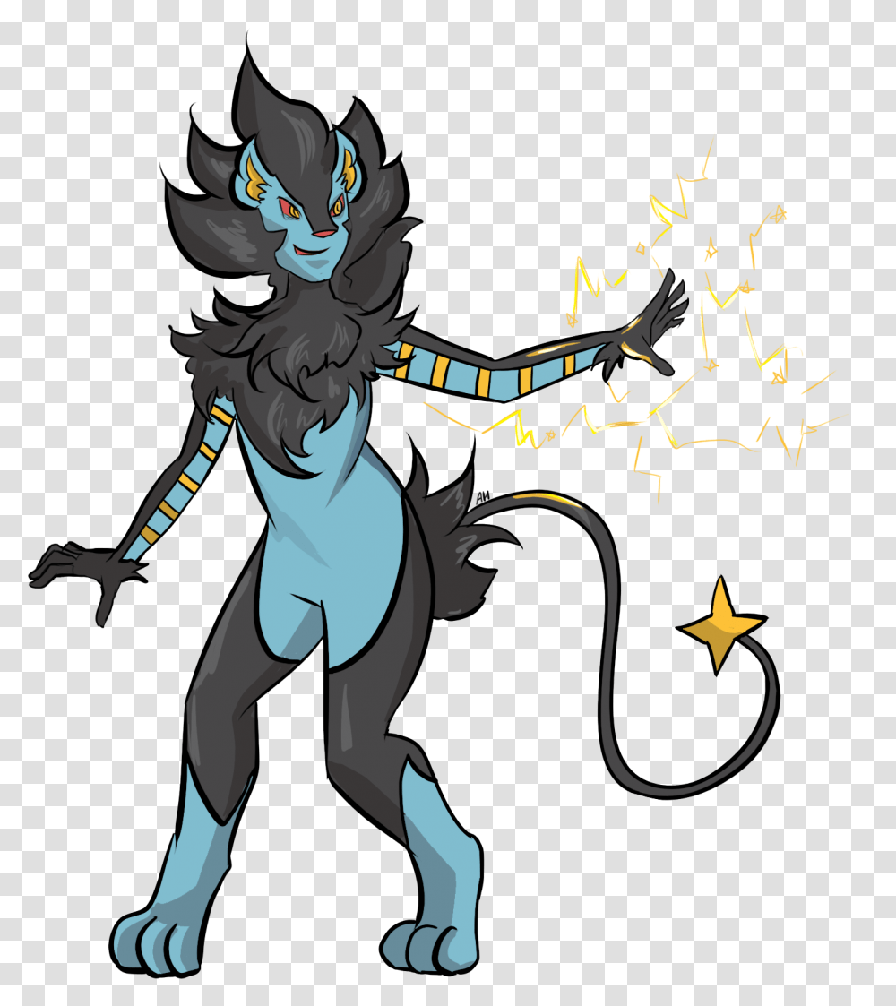 Wild Luxray Appeared Demon, Person, Human, Hook Transparent Png