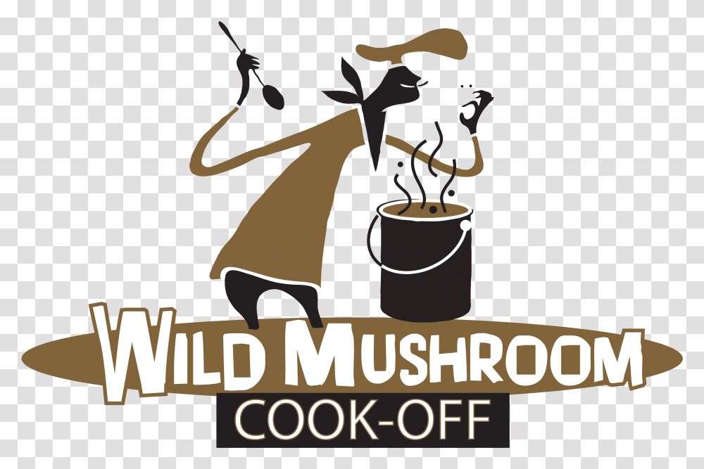 Wild Mushroom Cook Off Logo Oregoncoastdailynews Illustration, Bucket, Tin, Poster, Advertisement Transparent Png