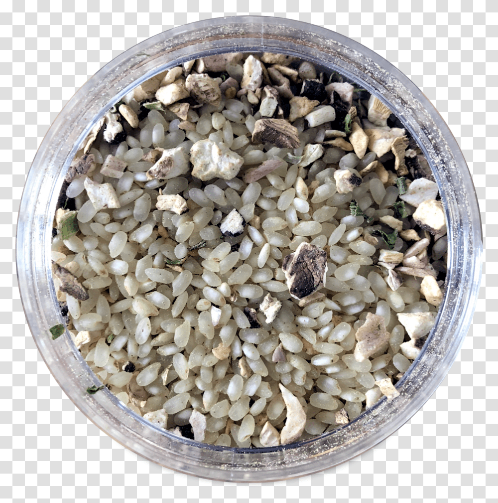 Wild Porcini Risotto In An Open Faced Glass JarClass Gravel, Plant, Food, Produce, Vegetable Transparent Png