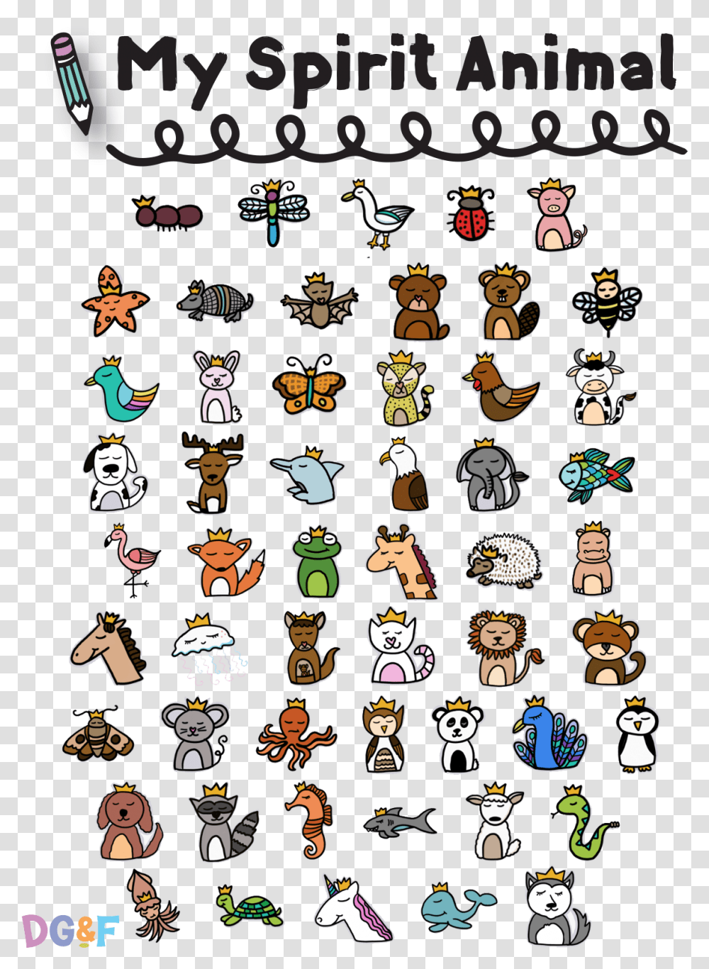 Wild Things Crown Yourself Clipart Vector Freeuse Library Spirit Animals Clipart, Rug, Comics, Book Transparent Png