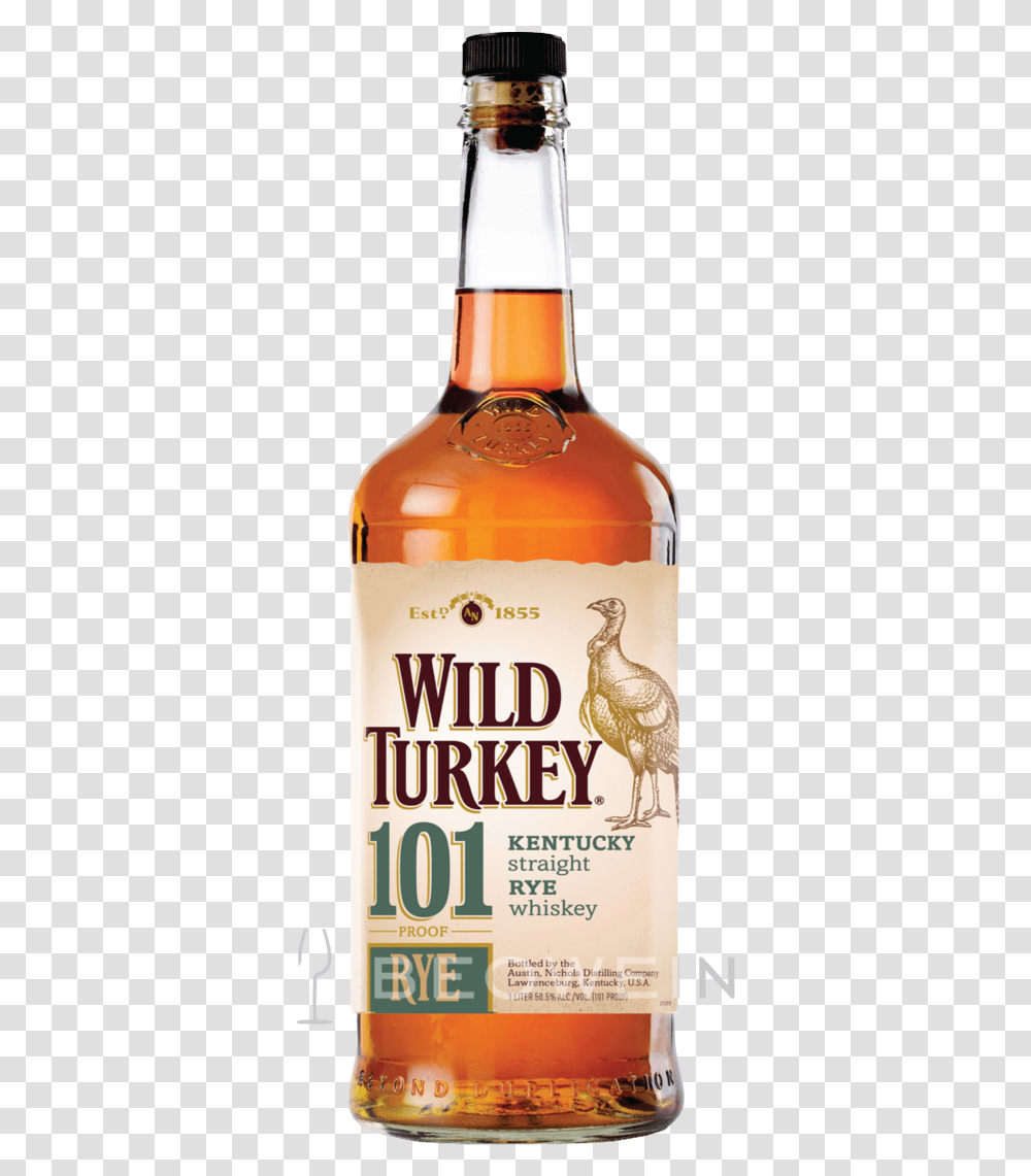 Wild Turkey Bourbon, Liquor, Alcohol, Beverage, Drink Transparent Png