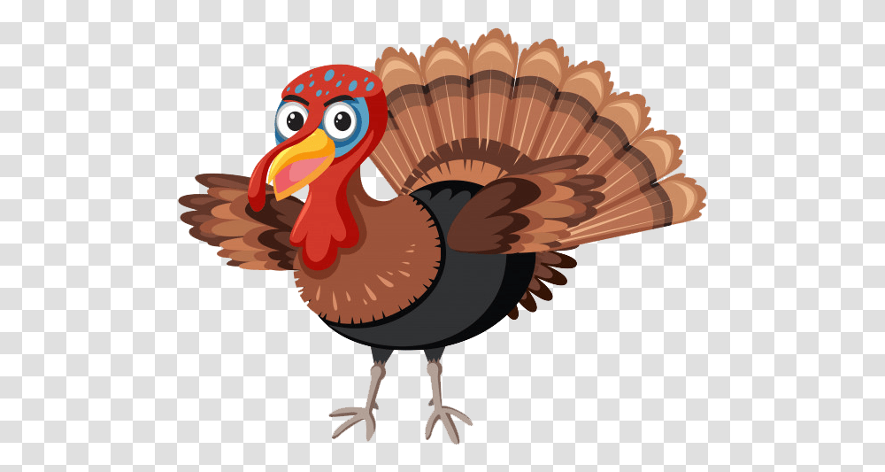 Wild Turkey Image Turkey Character, Animal, Bird, Turkey Bird, Poultry Transparent Png