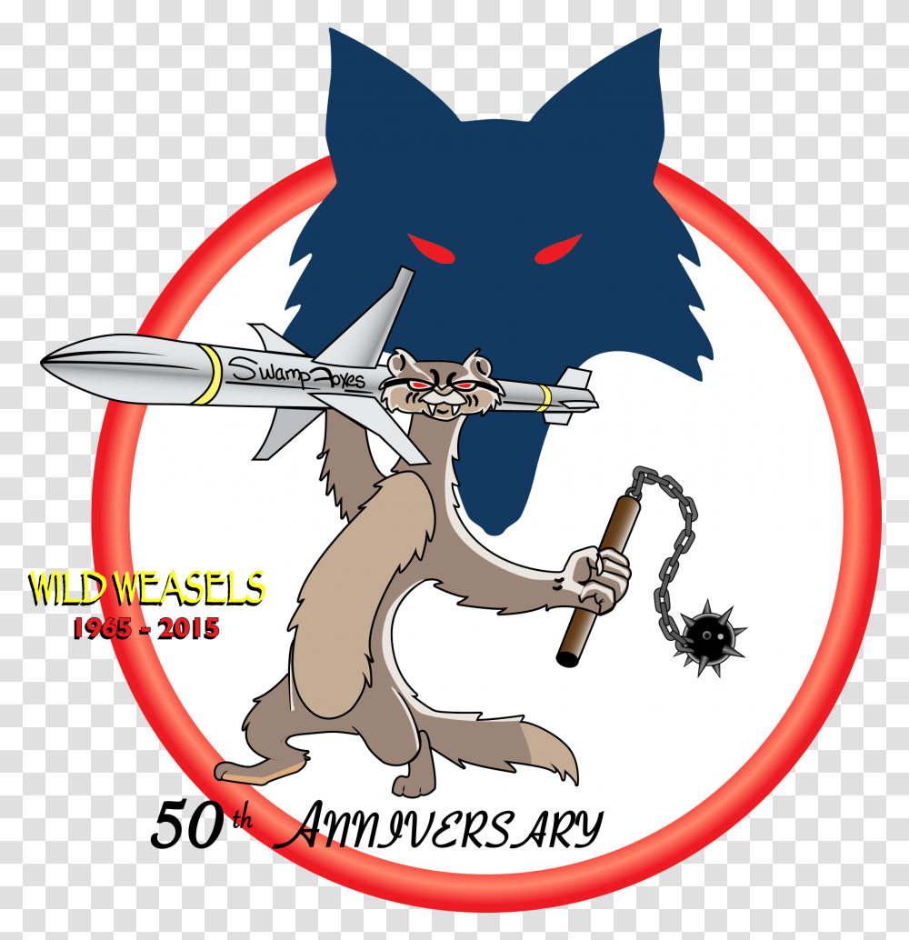 Wild Weasel Cartoon, Symbol, Weapon, Weaponry, Emblem Transparent Png