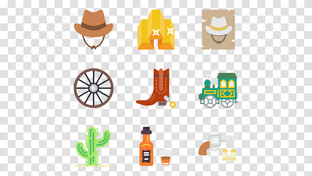 Wild West Icon, Apparel, Cowboy Hat, Footwear Transparent Png