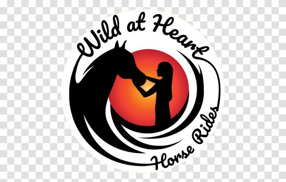 Wildatheartlogo Heart And Horse Silhouette, Trademark, Emblem Transparent Png