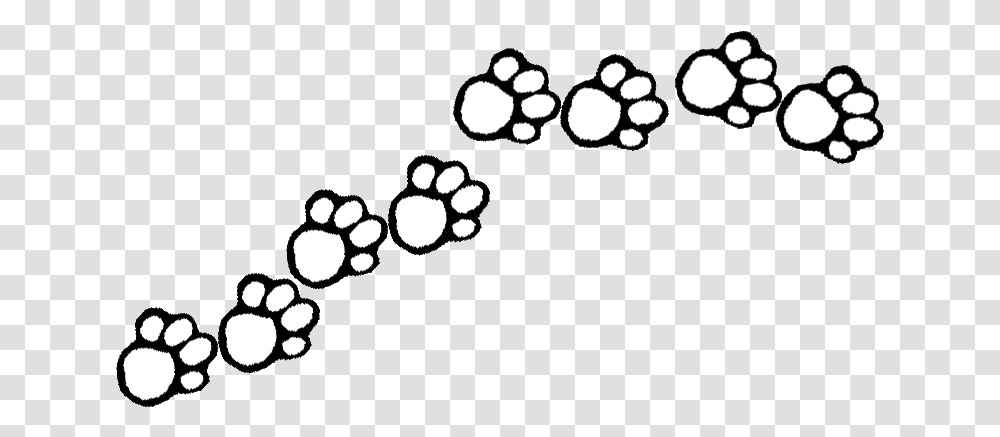 Wildcat Clipart Bear Claw Printable Paw Clipart Black And White, Footprint Transparent Png