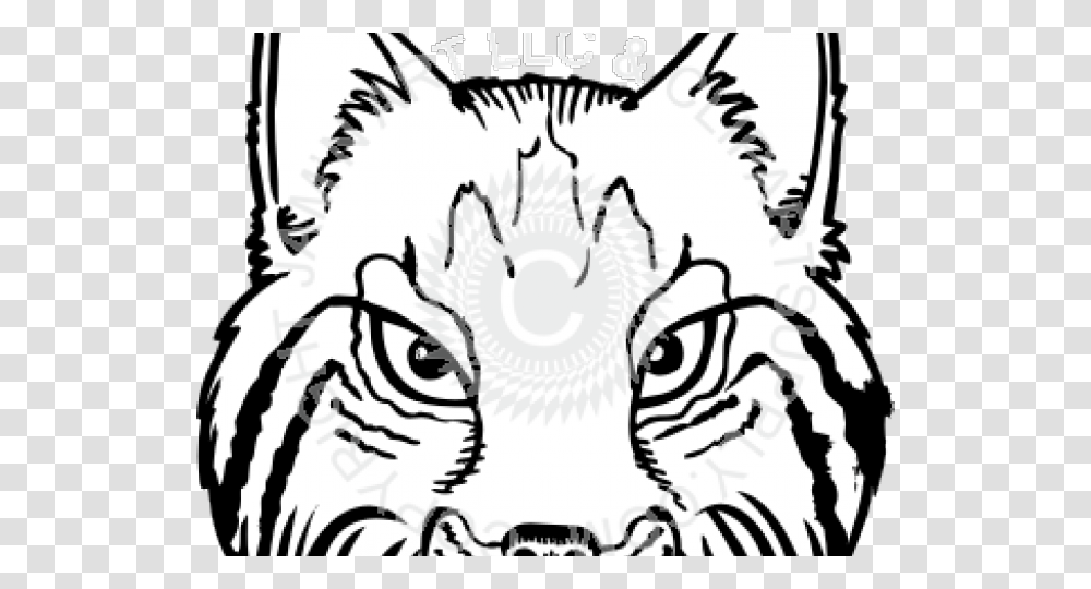 Wildcat Clipart, Stencil, Mammal, Animal Transparent Png