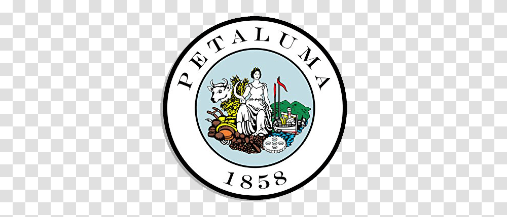 Wildcat Construction City Of Petaluma Seal, Logo, Symbol, Trademark, Label Transparent Png