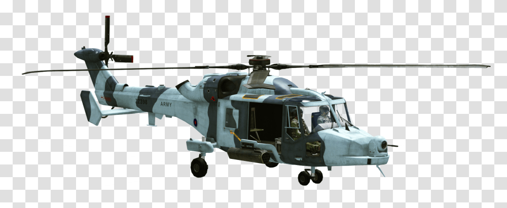 Wildcat Military Helicopter, Aircraft, Vehicle, Transportation, Person Transparent Png