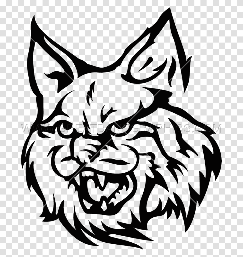 Wildcat Production Ready Artwork For T Shirt Printing, Painting, Floral Design Transparent Png