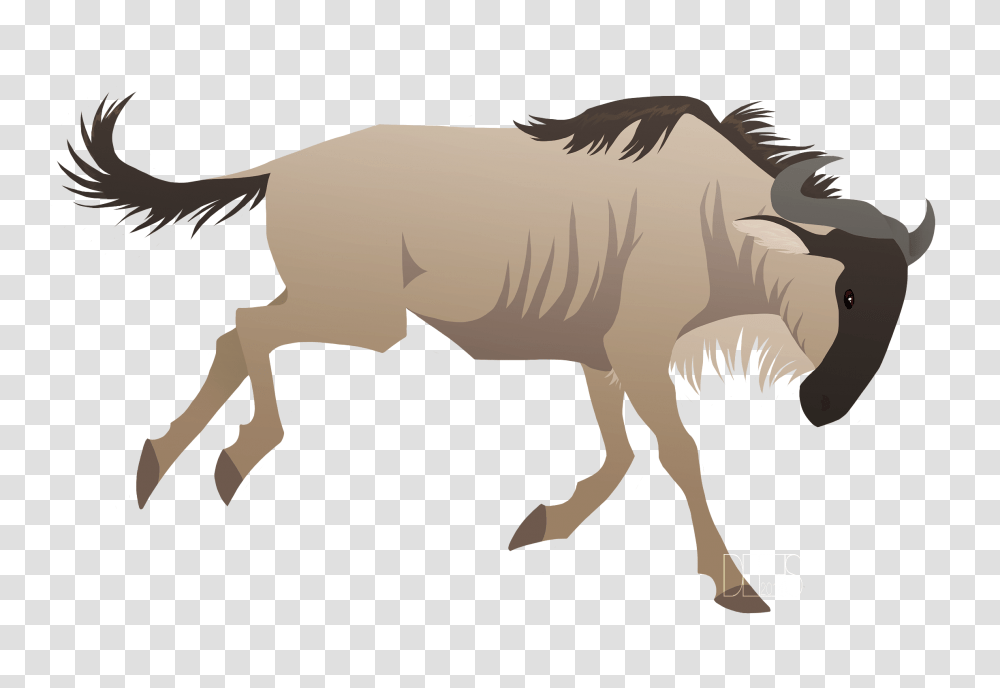Wildebeest Clipart, Bull, Mammal, Animal, Cattle Transparent Png