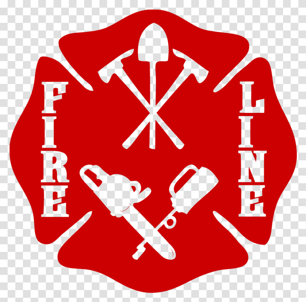 Wildland Firefighter Fire Line Maltese Cross Decal Wildland Firefighter Logo Design, Hand, Text, Dynamite, Bomb Transparent Png