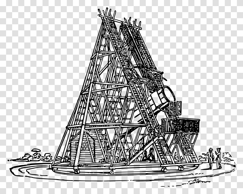 William Herschelquots Telescope Clip Arts William Herschel 36 Telescope, Gray, World Of Warcraft Transparent Png