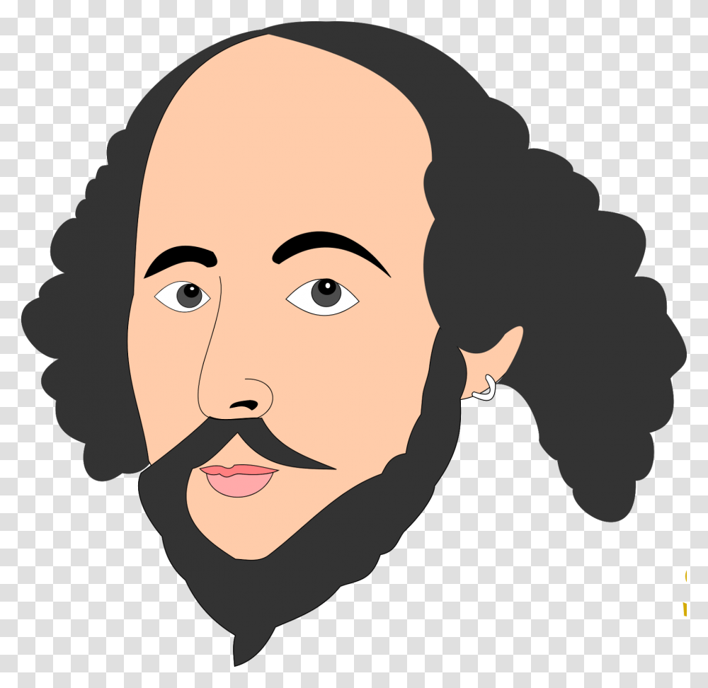 William Shakespeare Dibujo Download William Shakespeare, Face, Person, Human, Head Transparent Png