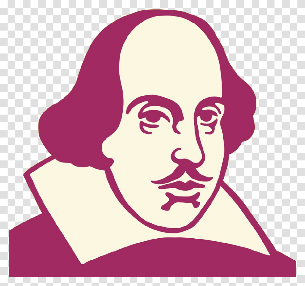 William Shakespeare, Head, Face, Label Transparent Png
