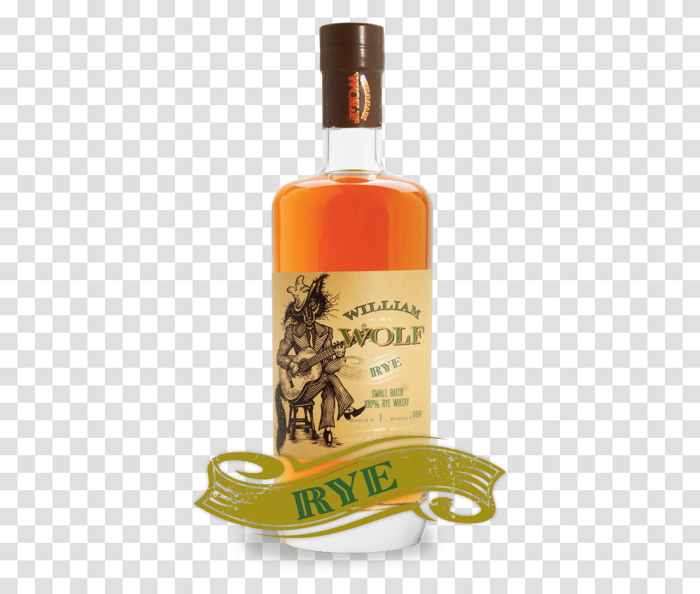 William Wolf Pecan Bourbon Whiskey Wolf, Liquor, Alcohol, Beverage, Drink Transparent Png